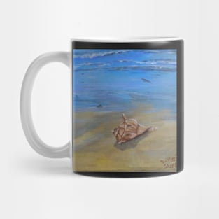 Beach Landscape Acrylic Painting Mug